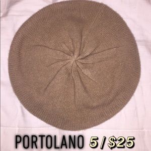 NWOT Cashmere Tan Beret